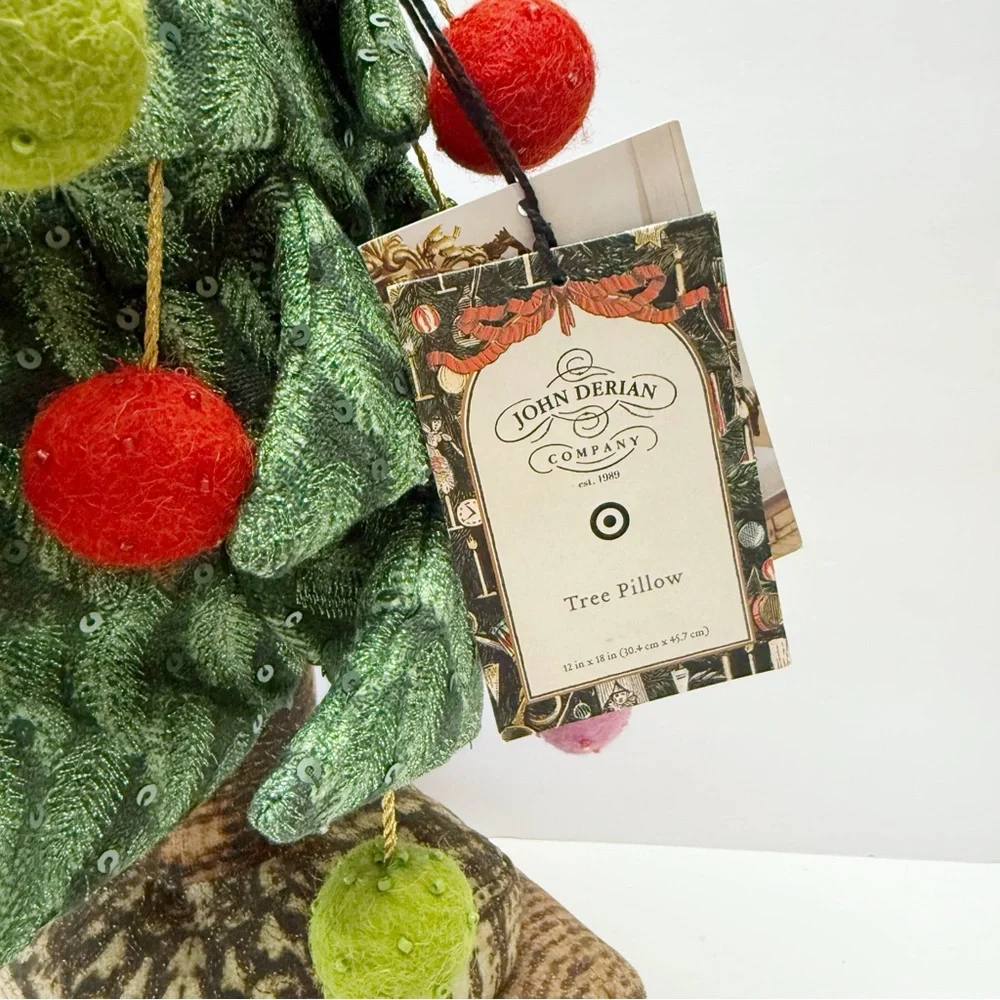 John Derian for Target Beaded Artichoke Vegetable Novelty Pillow 16” NEW